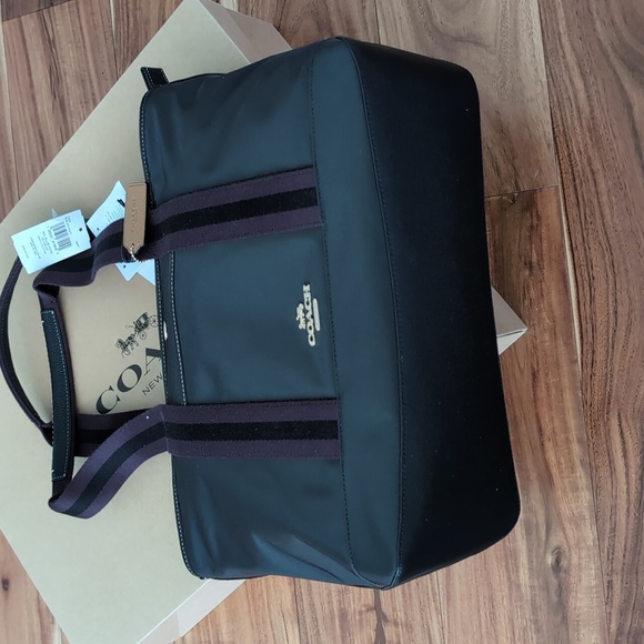 Coach Ellis Pebbled Leather + Nylon Twill New with Box ❤️ - Picture 5 of 15